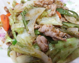 簡単！海苔の佃煮で♪バター肉野菜炒め♡作り方5写真