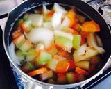 スイカの皮で….味噌汁作ろう作り方4写真