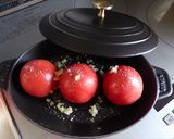 ストウブホットプレートでトマト蒸し作り方1写真