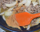 紫蘇香る☆豚小間と玉ねぎのマヨ味噌炒め♪作り方8写真