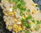 簡単、コーンのガーリックライス作り方2写真