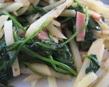 ほうれん草ベーコンポテト作り方3写真