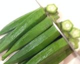 夏！おつまみ！生オクラとキムチのユッケ作り方4写真