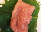 お弁当おかず★簡単ささみと梅の大葉巻き作り方6写真