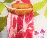 簡単!節約♫肉巻きポテトのナポリタン作り方1写真
