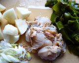 磯の香りたっぷりほたてとわかめのお味噌汁作り方2写真