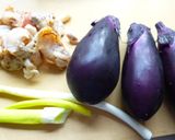 ほたてとなすの味噌炒め作り方1写真