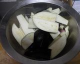 なすの焼きびたしみぞれ和え作り方1写真
