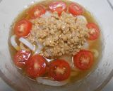 冷水うどんで冷やしおろし納豆うどん作り方13写真