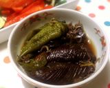 茄子と万願寺唐辛子と雑魚の炊いたん作り方7写真