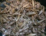 酒粕と山椒が隠し味！牛肉とゴボウの時雨煮作り方4写真