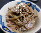 酒粕と山椒が隠し味！牛肉とゴボウの時雨煮作り方6写真