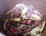 万願寺唐辛子と牛蒡のひき肉炒め作り方1写真