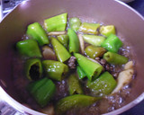 万願寺唐辛子と牛蒡のひき肉炒め作り方4写真