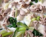 簡単♡チンゲン菜と豚肉のクリーム煮作り方5写真