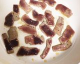 レバー炒め♪にんにく塩レモンver♪作り方5写真