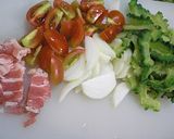 トマト入りゴーヤチャンプル　　　　　　　作り方1写真