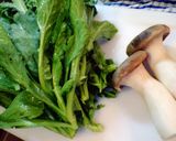 春菊とエリンギのキンピラ(人´ω｀*).作り方1写真