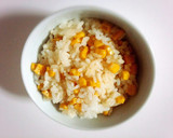混ぜる！バター醤油とうもろこしご飯♬作り方2写真