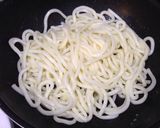 ねぎたっぷり!簡単たらこうどん作り方1写真