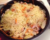 旨味たっぷり☆簡単シーフード塩焼きそば作り方6写真