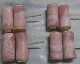 お弁当やおつまみに♪チーズのベーコン巻き作り方3写真