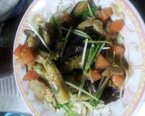 蒸し鶏とオナスと彩り野菜の冷やしうどん作り方9写真