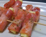 お弁当やおつまみに♪チーズのベーコン巻き作り方5写真