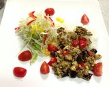 シェフ直伝！豆腐とミンチとナスのカレー作り方4写真