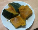 定番！冷凍かぼちゃで甘煮作り方5写真