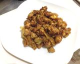 鶏ひざ軟骨クレイジージンジャーカレー炒め作り方8写真