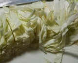 超簡単☆キャベツと卵のだし醤油炒め作り方1写真