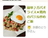 簡単♪ガパオライス★鶏肉のバジル炒めご飯作り方11写真