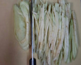 喉ごしつるりん　ナスでそうめん作り方1写真