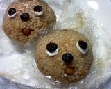 似てないけど、モンチッチ風デコにぎり作り方14写真