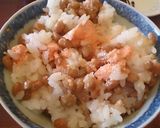 ☆簡単たらこ納豆ご飯作り方2写真