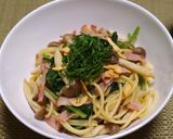 きのことベーコンの和風パスタ作り方9写真
