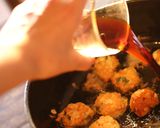 簡単◎大葉と豆腐の甘辛フワフワつくね作り方5写真