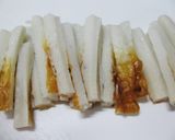 彩り野菜と竹輪の粒マスタードめんつゆ和え作り方4写真