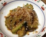フライパンで簡単☆ゴーヤと茄子の煮物作り方5写真
