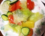 ヘルシー 刺身こんにゃくサラダ作り方4写真