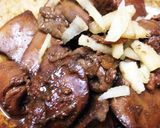 夏バテ防止〜☆鶏レバーワイン煮☆作り方6写真