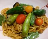 レトルトカレーボナーラ夏野菜のせ作り方5写真