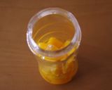 黄桃の贅沢ソルベ☆缶詰で簡単シャーベット作り方1写真
