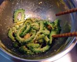 ゴーヤのバタピーはちみつ味噌和え☆作り方3写真