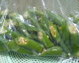 オクラの大量消費メニュー…「麺つゆ漬け」作り方2写真