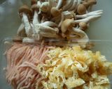鶏としめじの土鍋ご飯♪作り方3写真