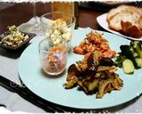 苦味がうまい★ゴーヤと茄子と豚バラの炒め作り方6写真