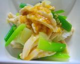 簡単♪鶏むね肉とネギのからし酢味噌和え作り方6写真