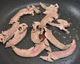 豚ハツと水菜の炒め物作り方2写真